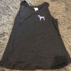 gray sequence muscle tank top